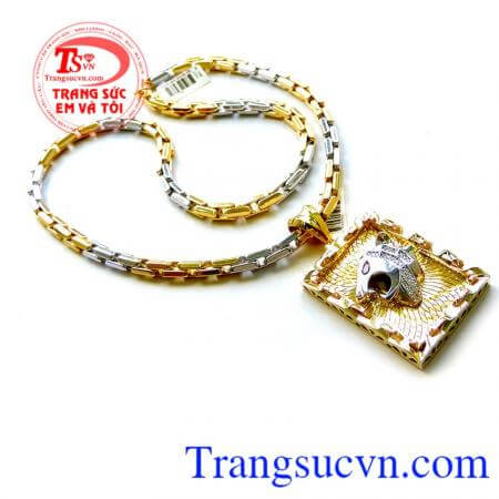 Mặt dây chuyền nam Versace 18k sáng bóng đảm bảo chất lượng hợp thời trang, sang trọng