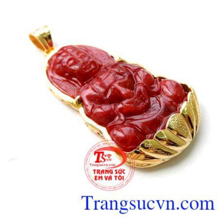 Mặt dây vàng tây đá quý 