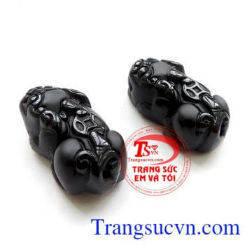 Tỳ Hưu Obsidian cõng tiền