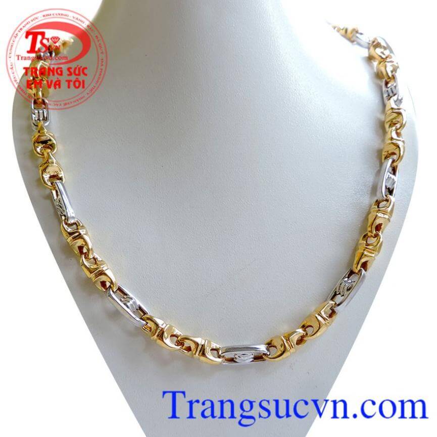 Dây chuyền nam vàng tây độc đáo