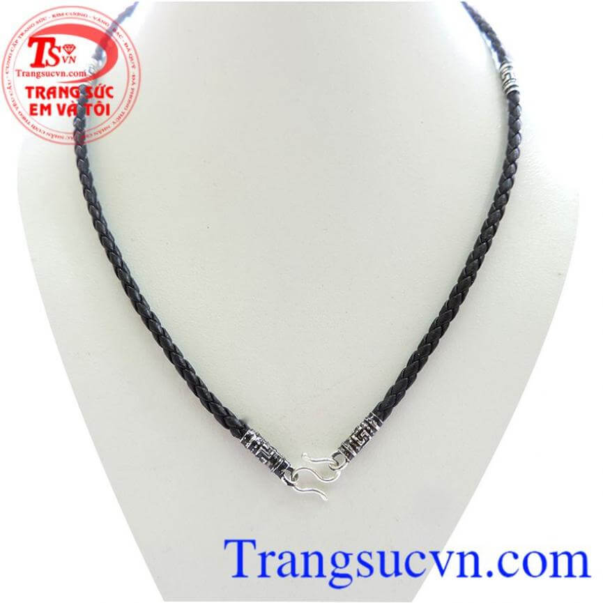 Dây da bọc bạc Thái 4 đốt