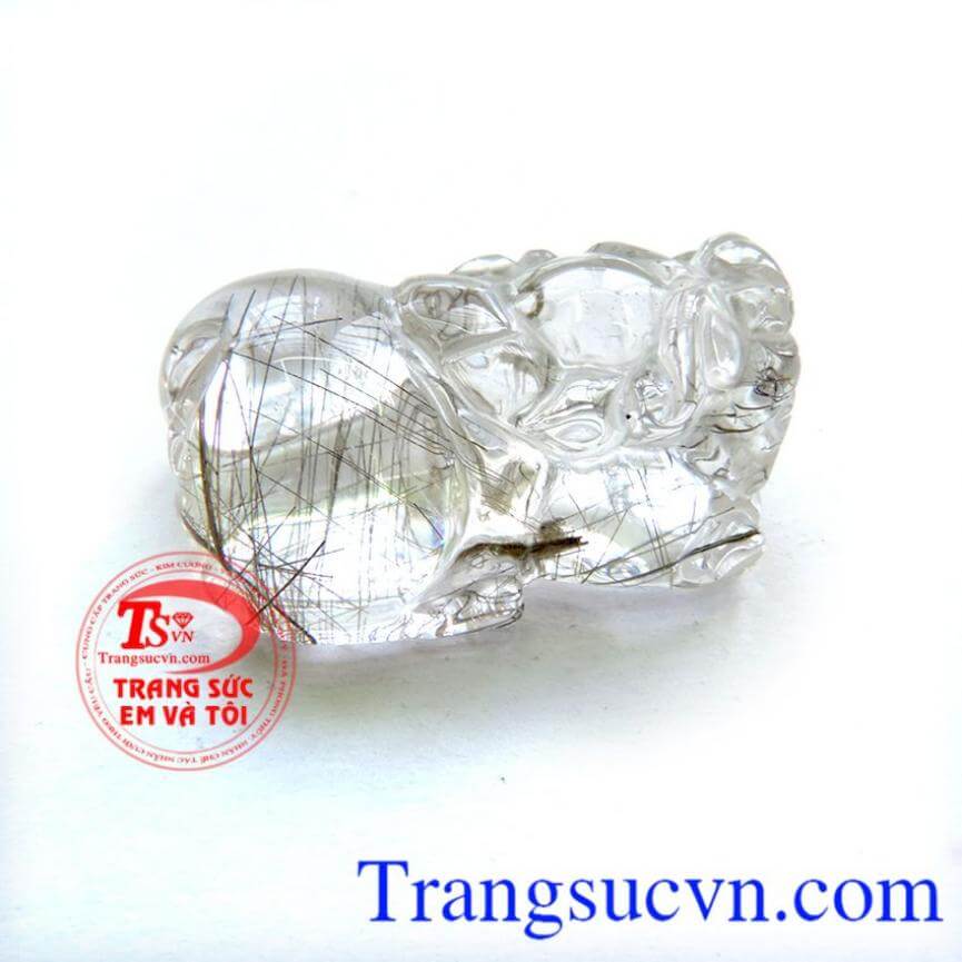 Tỳ Hưu Thạch Anh Tóc trong suốt