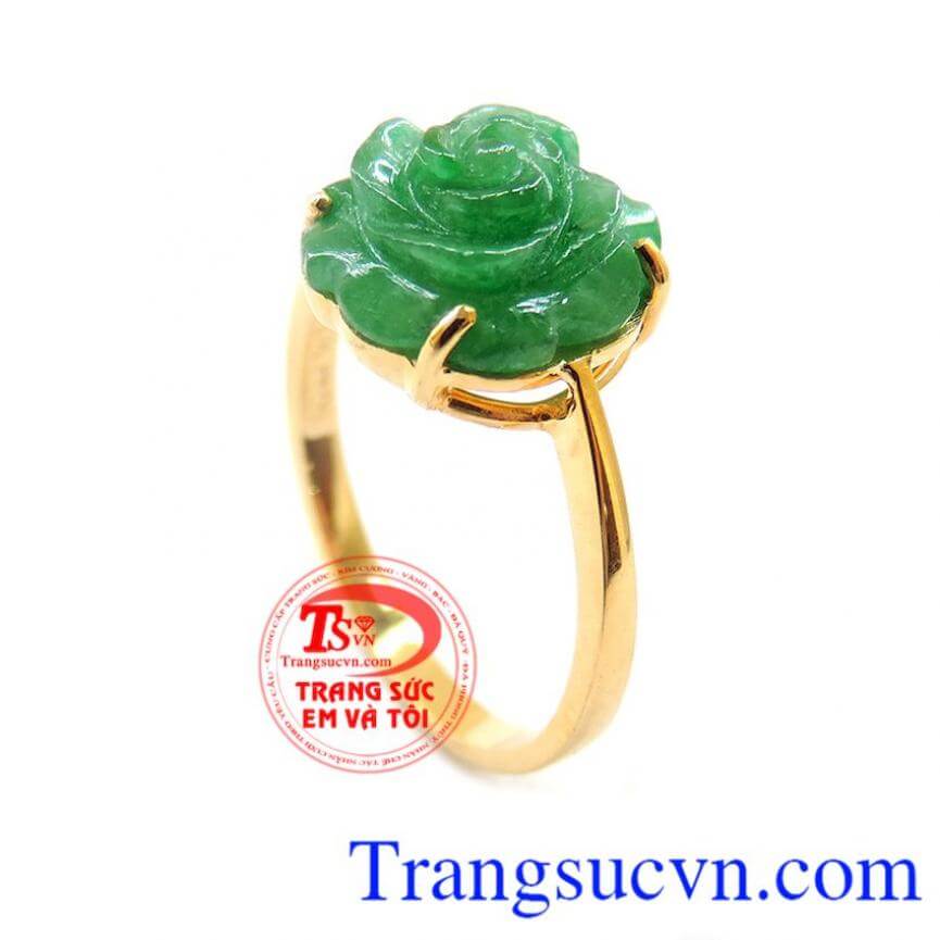 Nhẫn hoa hồng xanh