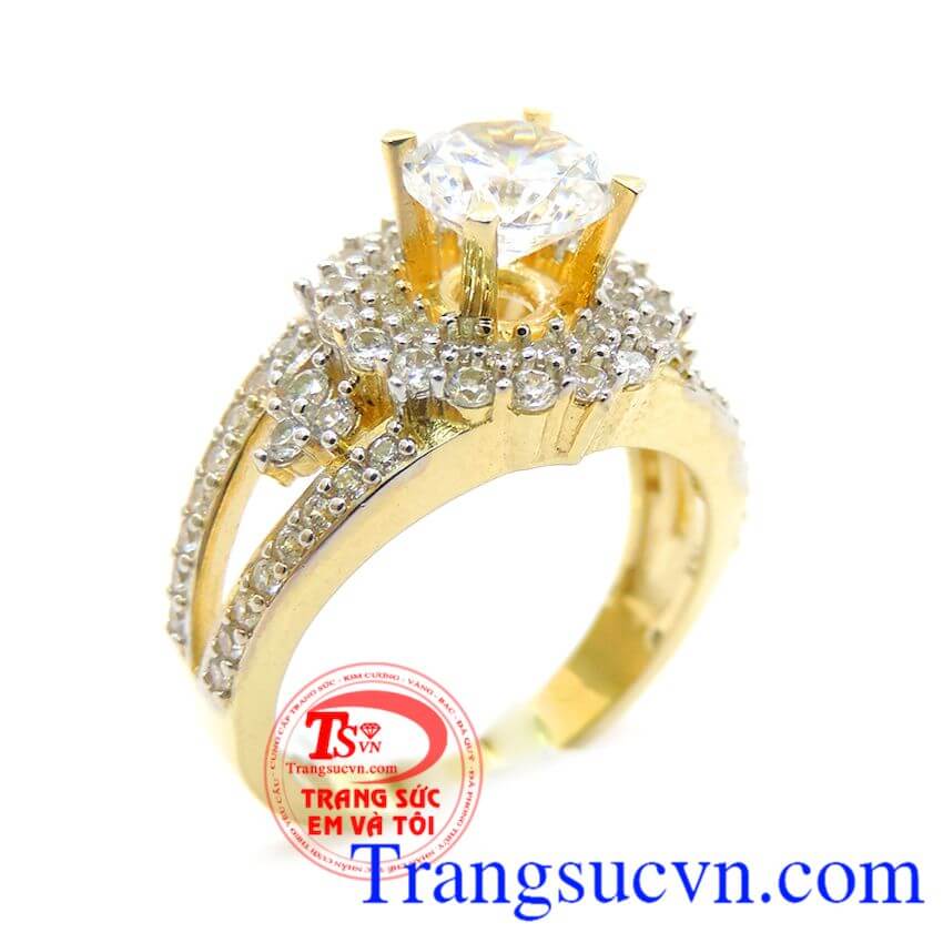 Nhẫn nữ vàng tây dành cho phái đẹp phù hợp làm quà tặng sinh nhật hoặc trong các dịp ý nghĩa
