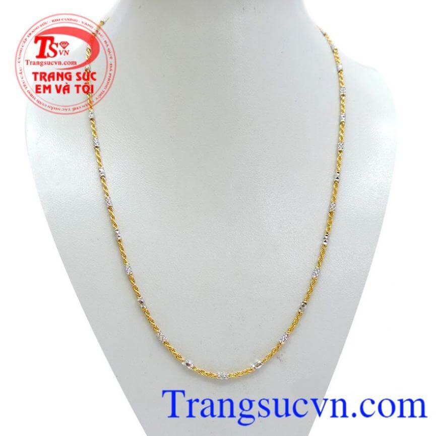 Dây chuyền bện mắt đẹp Italy