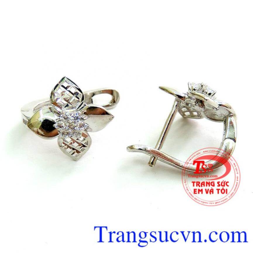 Bông Tai Vàng Trắng