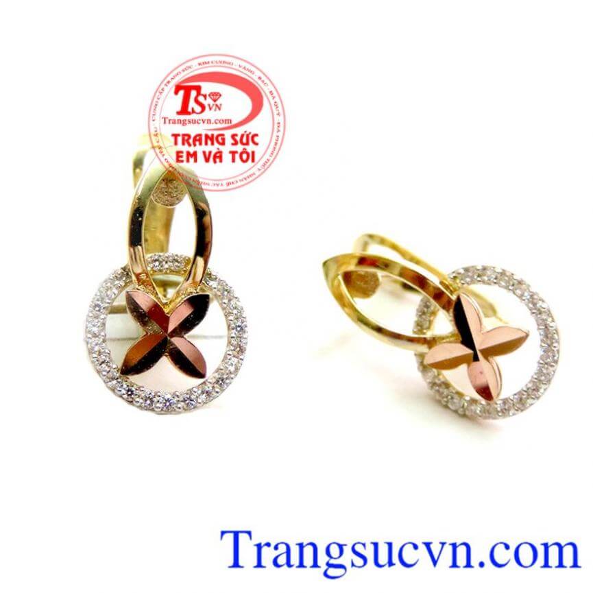 Bông Tai Hoa Kiểu Lạ Sang Trọng Và Xinh Xắn