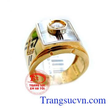 Nhẫn nam đẳng cấp phái mạnh, nhẫn nam vàng tây 10k. mang đến vẻ đẹp thời sang, sang trọng và quý phái cho người đeo