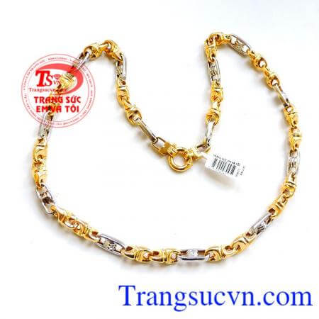 Dây chuyền nam vàng tây độc đáo