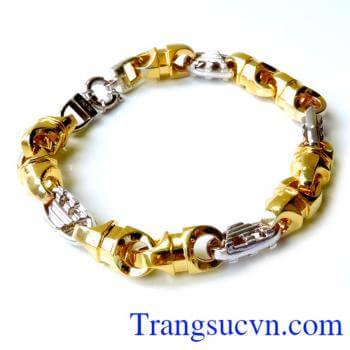 Lắc nam vàng 18k món quà ý nghĩa cho nam nhân dịp sinh nhật và kỷ niệm ý nghĩa. Lắc nam vàng 18k