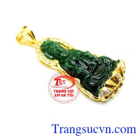 Mặt phật ngọc Jadeite Xanh đẹp