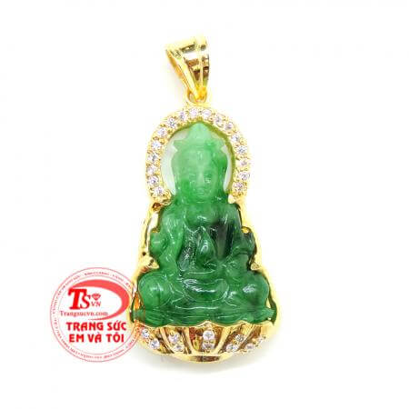 Mặt dây vàng tây đá quý