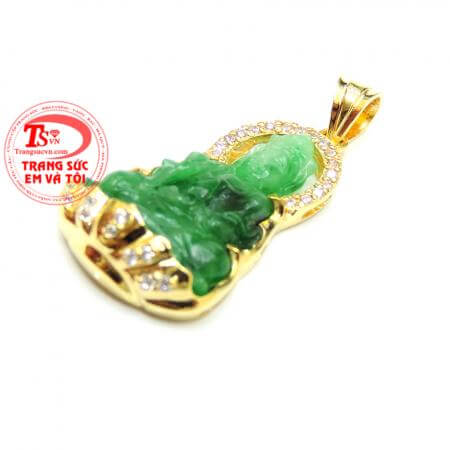 Mặt phật quan âm ngọc đeo cổ