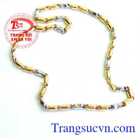 Dây chuyền nam vàng tây sang trọng