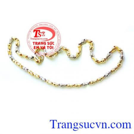 Dây chuyền nam vàng tây sang trọng