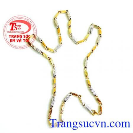 Dây chuyền nam vàng tây sang trọng Dây chuyên nam sáng bóng
