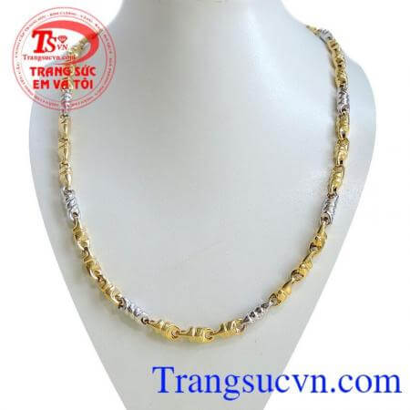 Dây vàng nam đeo nam tính và sang trọng,Dây vàng nam đeo đẹp hợp đeo cùng mặt dây chuyền tinh tế, chất lượng Uy tín đảm bảo