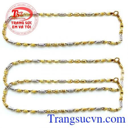 Dây vàng nam đeo nam tính và sang trọng,Dây vàng nam đeo đẹp hợp đeo cùng mặt dây chuyền tinh tế, chất lượng Uy tín đảm bảo