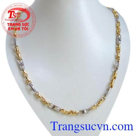 Chiếc Dây vàng 10k nam đeo cổ dây chuyền vàng có hai màu vàng và vàng trắng. Đeo cổ cùng mặt dây chuyền hoặc đeo trơn, dây vàng 10k nam đeo Giao toàn quốc. Dây vàng 10k nam đeo bảo hành chu đáo