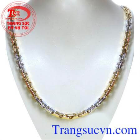 Dây chuyền nam vàng tây sang trọng