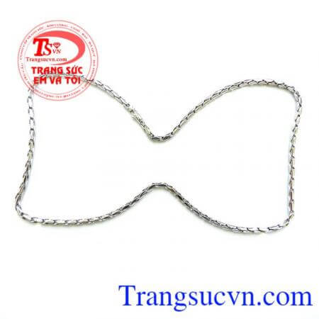 Chiếc Dây chuyền nam italy trắng sáng nam tính