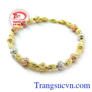 Lắc tay vàng 10k nhập khẩu chất lượng uy tín, bảo hành 6 tháng.