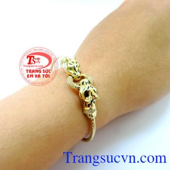 Vàng 10k Italy chuẩn chất lượng,phong cách. Lắc vàng báo đốm phong cách