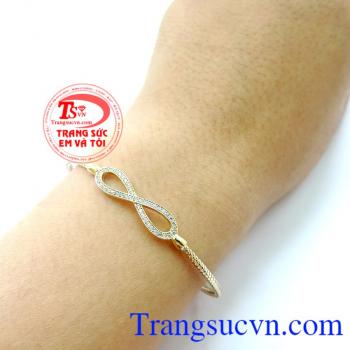 Lắc nữ 10k nhập thời trang, lắc tay vàng tây đơn giản đẹp.