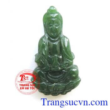 Mặt Phật Quan Âm Nephrite