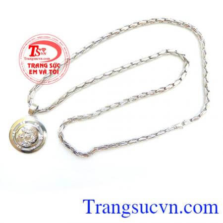 Mặt dây chuyền rồng vàng trắng bộ