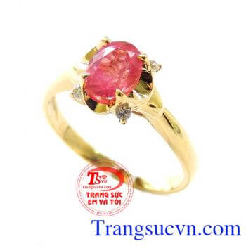 Nhẫn vàng Ruby TN