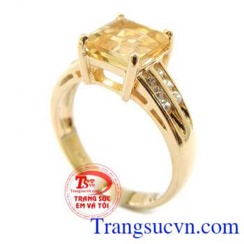 Nhẫn nữ đá Citrine