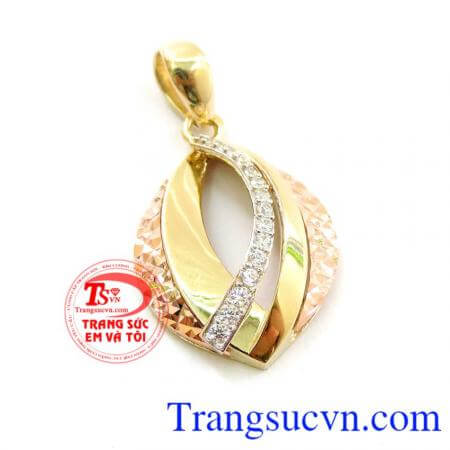 Mặt nữ 10k kiểu Hàn Quốc, mặt dây chuyền vàng 10k kiểu dáng Korea đẹp, sang trọng