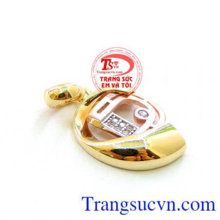 Mặt nữ chữ D đính đá