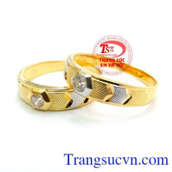 Nhẫn cưới chi phí thấp chất lượng đảm bảo với vàng 10k