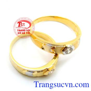 Nhẫn cưới giá rẻ vàng dành cho ngày cưới trọng đại bền đẹp chất lượng,nhẫn cưới vàng tây