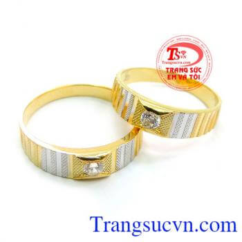 Nhẫn Cưới Sáng Lấp Lánh 10k chất lượng cao