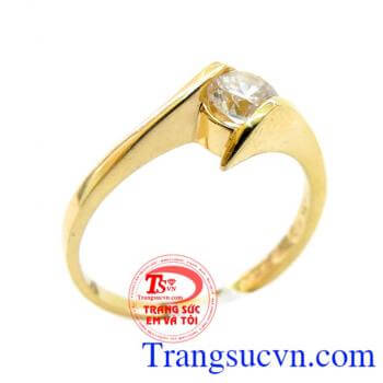 Nhẫn nữ vàng tây dành cho phái đẹp phù hợp làm quà tặng sinh nhật hoặc trong các dịp ý nghĩa