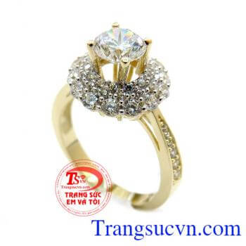 Chiếc Nhẫn Kết Hoa Đẹp chất lượng cao. Chiếc Nhẫn Kết Hoa Đẹp dành cho nữ,nhẫn nữ vàng 10k ,được thiết kế tinh tế