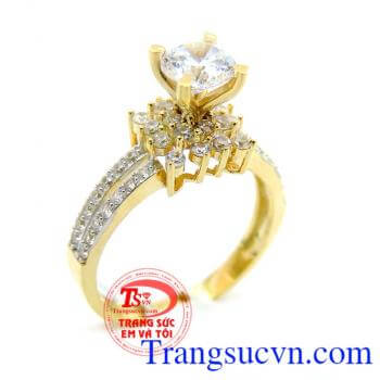 Nhẫn nữ vàng tây dành cho phái đẹp phù hợp làm quà tặng sinh nhật hoặc trong các dịp ý nghĩa