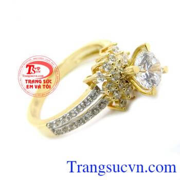 Nhẫn nữ vàng tây dành cho phái đẹp phù hợp làm quà tặng sinh nhật hoặc trong các dịp ý nghĩa