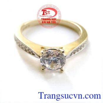 Nhẫn nữ vàng tây dành cho phái đẹp phù hợp làm quà tặng sinh nhật hoặc trong các dịp ý nghĩa