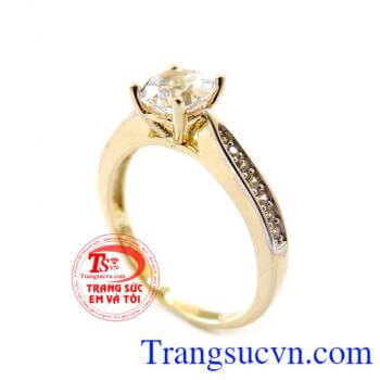 Nhẫn nữ vàng tây dành cho phái đẹp phù hợp làm quà tặng sinh nhật hoặc trong các dịp ý nghĩa