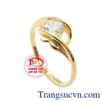 Nhẫn Nữ Vàng Tây TSVN chất lượng bền đẹp. Là một món quà tặng, món Trang Sức Nữ vô cùng ý nghĩa