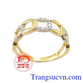 Nhẫn nữ vàng tây dành cho phái đẹp phù hợp làm quà tặng sinh nhật hoặc trong các dịp ý nghĩa