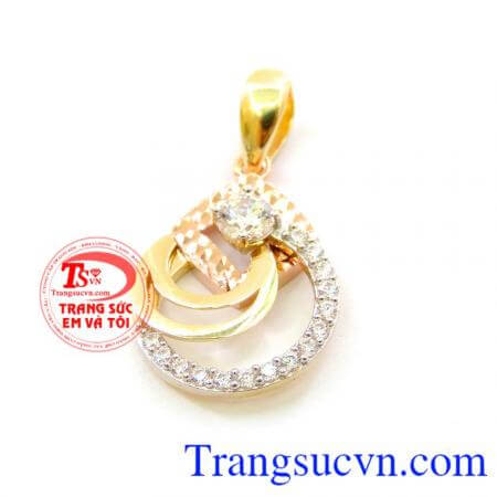 Nước mắt nữ thần mặt dây vàng 10k chất lượng.