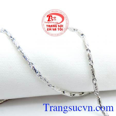 Dây chuyền vàng trắng