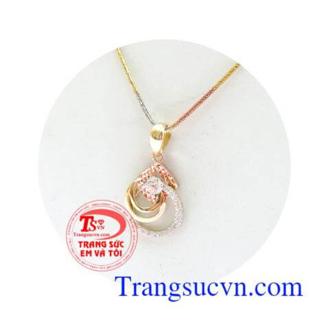 Bộ trang sức giọt nước 3 màu, Bộ dây chuyền thiết kế hình giọt nước, đẹp, xinh cho bạn nữ.