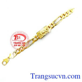 Lắc Nam Vàng Tây Tuổi Dần thể hiện được sự quyền uy mạnh mẽ của nam tính. 