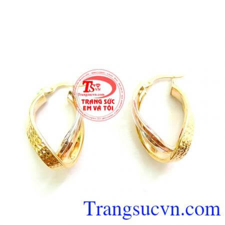 Hoa Tai Vàng Italy Quý Phái 10k đảm bảo chất lượng vàng. ,kiểu dáng chế tác đẹp,tinh xảo,trẻ trung kết hợp với trang phục dễ dàng,